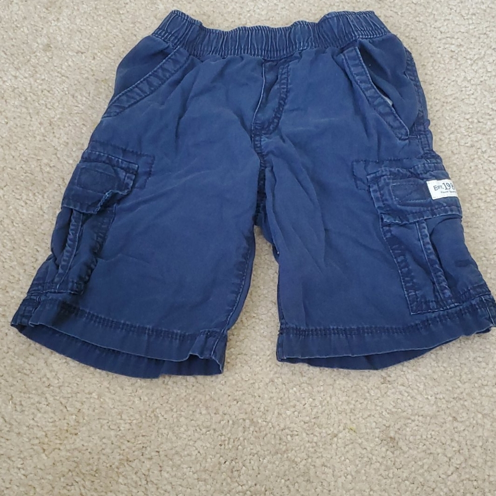 Blue cargo shorts